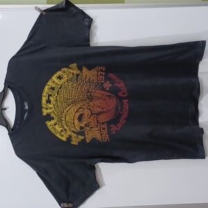 Affliction American Customs 2XL Black 2-side Graphic tshirt